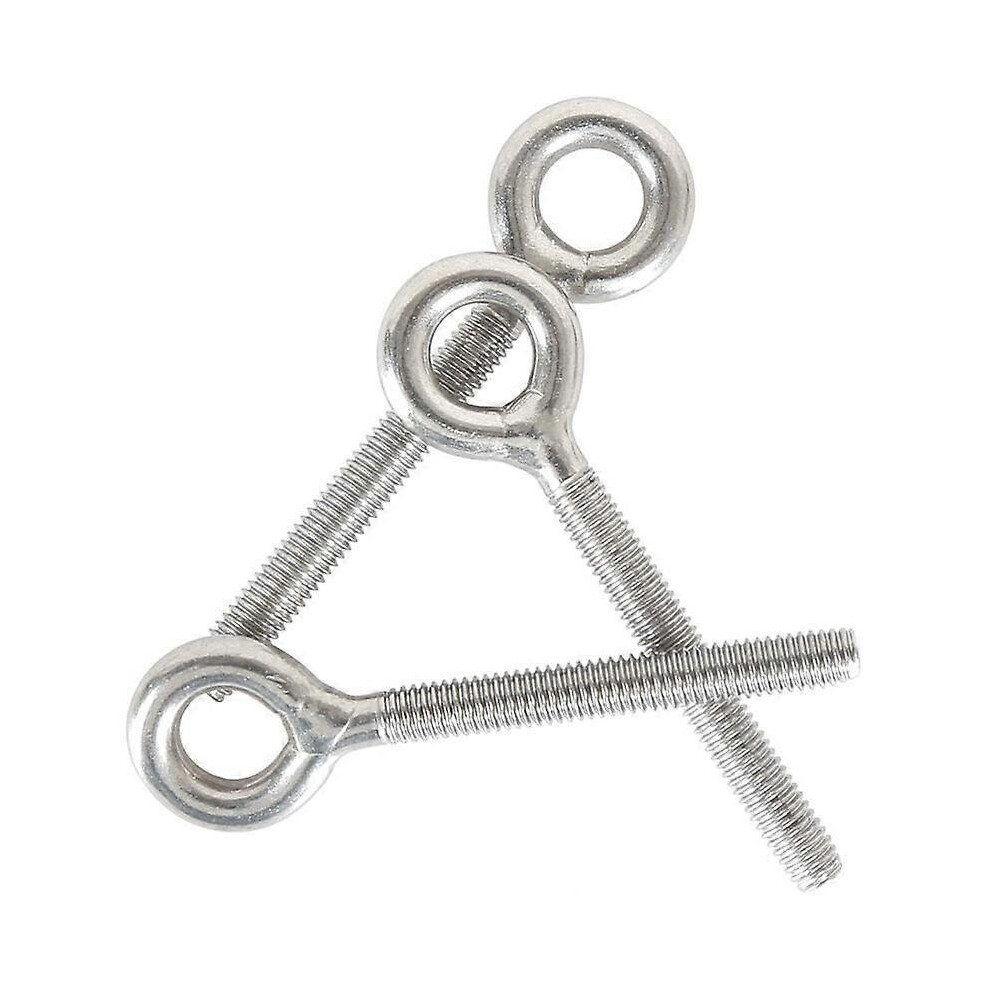 DWW-Lot de 12 Boulons- M4  Oeil en 304 Acier Inoxydable Vis  Anneau Piton  Visser pour Balanoire Machine Extrieure-image-OPC-PH28FZK-NEW