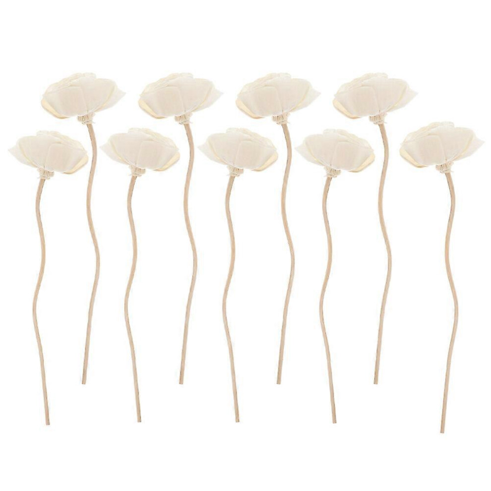 Kricely (As Show, One Size) 9Pcs Fireless Aroma Dried Flower Cane Essential Oil Diffuser Aromatherapy Sticks