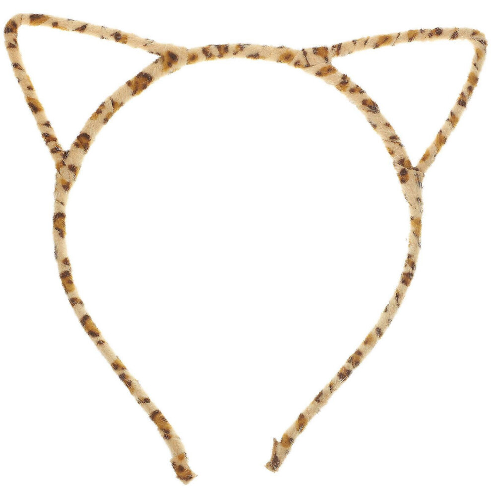 Kricely (As Show, One Size) Fancy Dress Costume Party Cat Ears Wired Headband (Leopard)