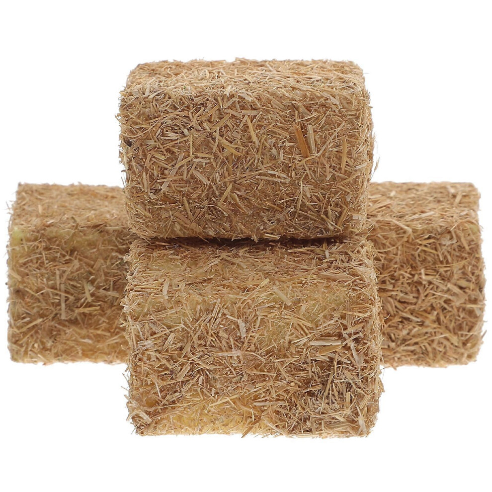 Kricely (As Show, One Size) 4Pcs Stackable Haystack Autumn Style Scene Hayrick Ornament Scene Haystack Decor