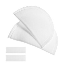 (As show, One size) EXCEART 1 Pair Replacement Sponge Suit Shoulder Pad Adhesive Shoulder Enhancer for Woman Suit Clothes