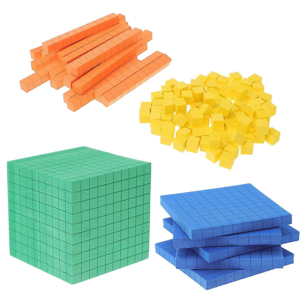 Kricely (As Show, One Size) 1 Set Math Counting Cube Educational Learning Children Toy Counting Toy