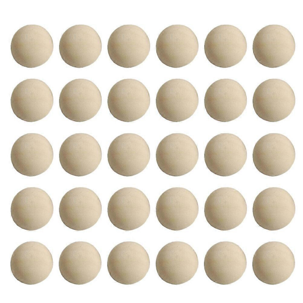 Kricely (Size 4, One Size) 100Pcs Unfinished Half Wooden Balls Mini Hemisphere Half Craft Balls For Diy Projects Kids Arts And Craft Supplies ( 15 Light/Yellow