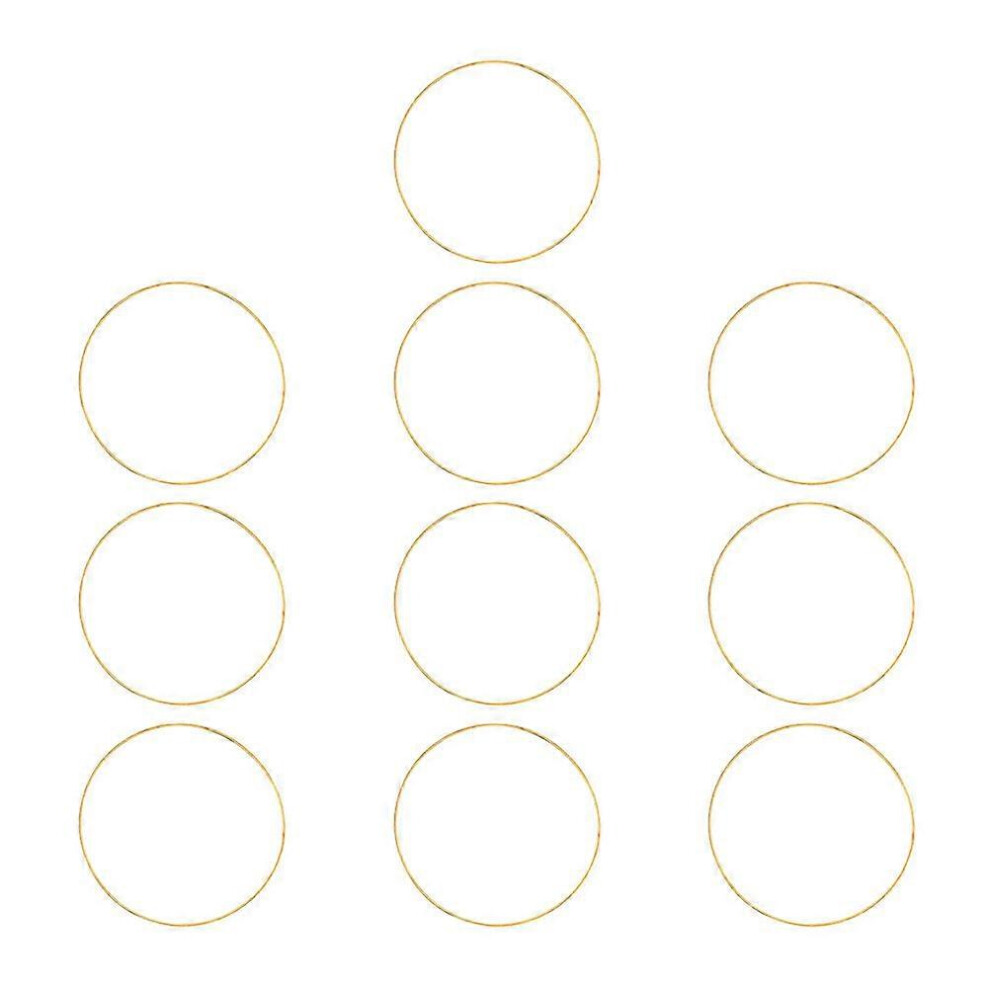 Kricely (15X15cm, One Size) 10Pcs Dreamcatcher Diy Circles Round Metal Rings Diy Adornment Accessories