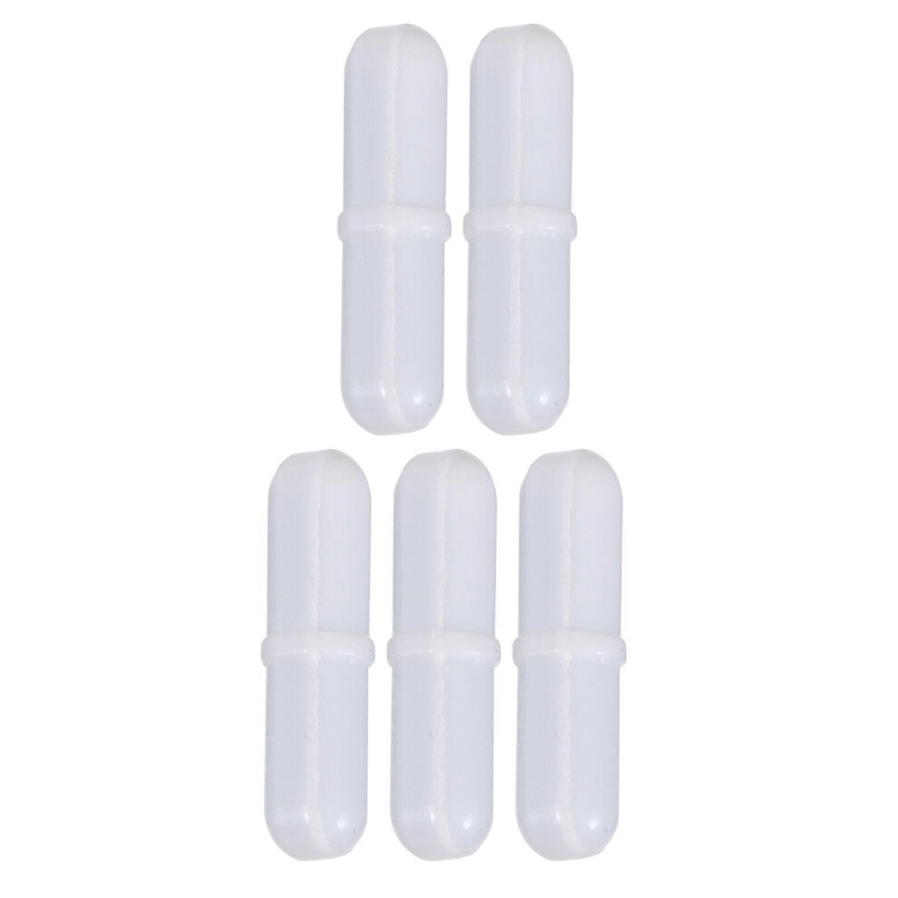 Kricely (As Show, One Size) 5Pcs Magnetic Stirrer Mixer Stir Bars Stirring Bars Stir Rod Bars White