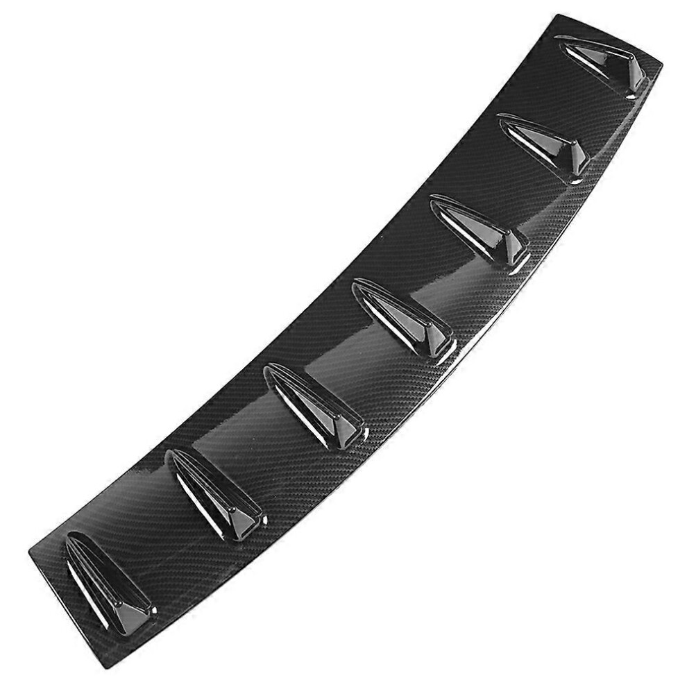 (As Show, One Size) Rear Spoiler Shark 7-Fin Deflector Bumper Lip Diffuser Large 6909775629499