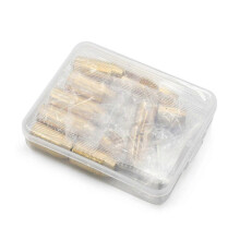 (As show, One size) Motorcycle Reusable Brass Wheel Spoke Balance Weights Refill Kits 12pack