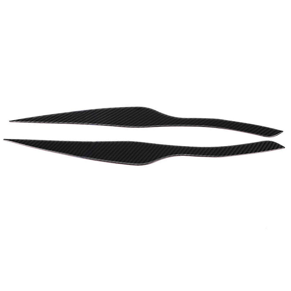(As Show, One Size) Pair Carbon Fiber Headlight Eyebrow Eyelid Cover For 3 Series E90 E91 2006Â2011 6909775618738