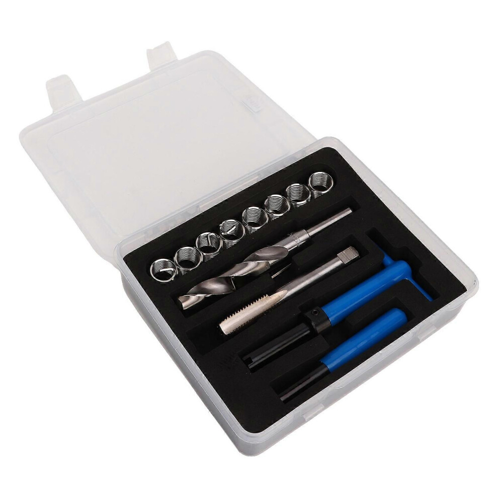 (As Show, One Size) High Speed Steel Thread Repair Kit With Storage Box Automotive Rethreading Tools For Restoring Worn 6909775569016