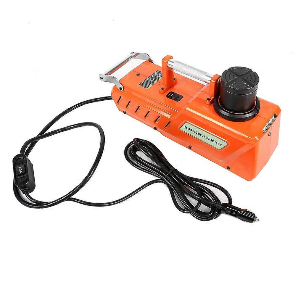 (As Show, One Size) Dc12v 15T Car Electric Floor Jack Hydraulic Lifting Set For Car Van Truck Suv Tire Change Orange 6909775554289