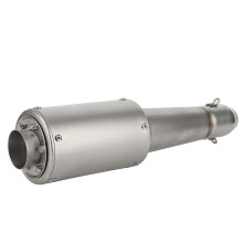 (As show, One size) Universal Motorcycle Exhaust Tip Muffler Tailpipe 38‑51mm Dia Fit for Honda CBR250RR CBR500RTitanium