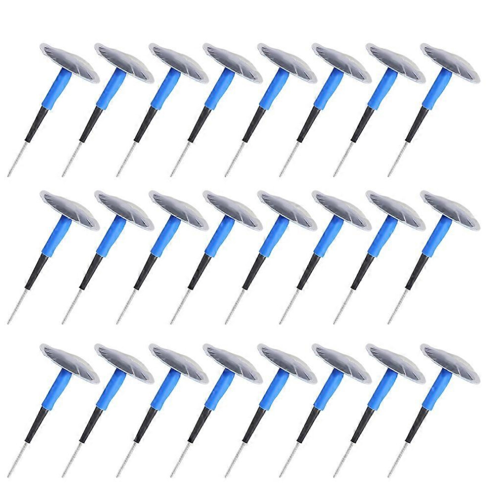 (As Show, One Size) 24 Pcs Car Motorcycle Universal Tubeless Tire Puncture Repair Mushroom Plug Patch Gumï¼#3Ï¼ Light 6909775630990