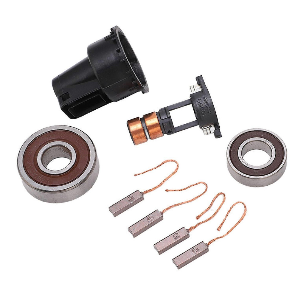 (As Show, One Size) Alternator Repair Kit Slip Ring Brushes Bearings Set 230090 Replacement For Bosch 0124515010 6909775535226