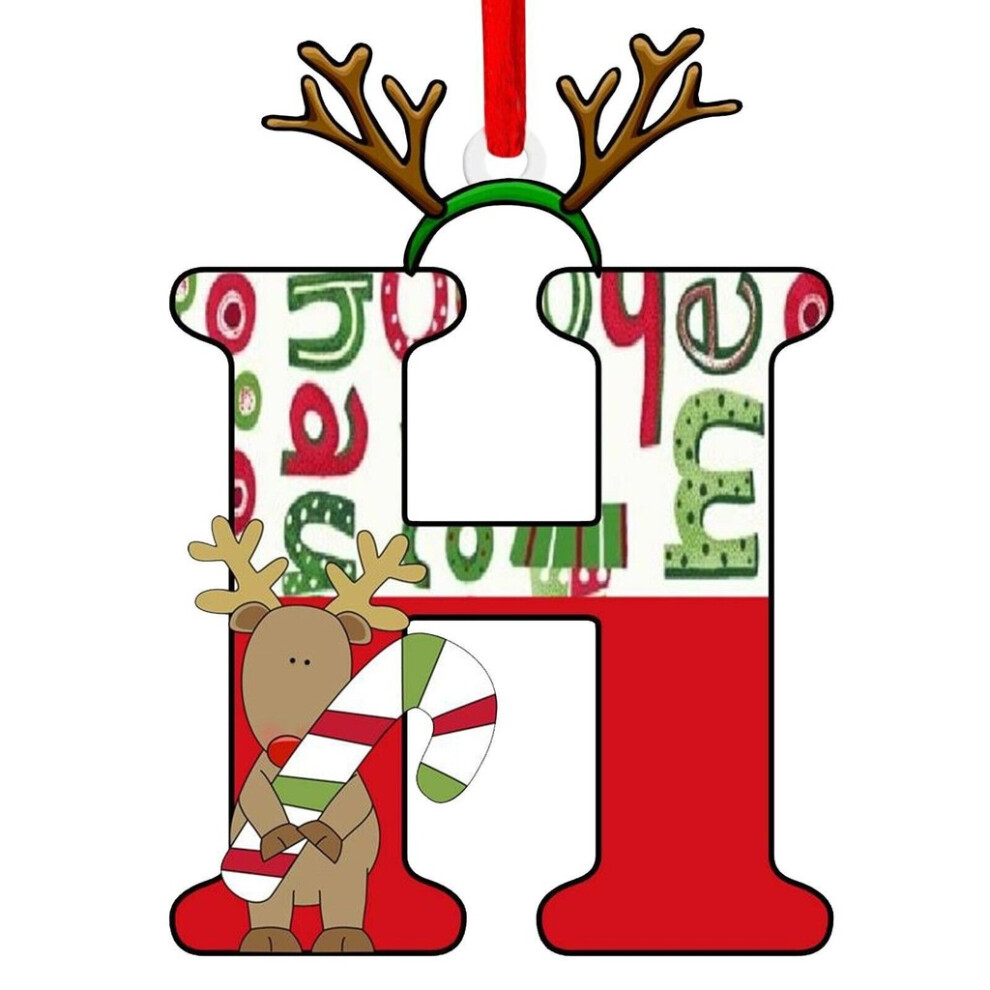(H)Ornements de lettres acryliques accrocheurs pour fêtes à la maison festives et idées cadeaux de vacances