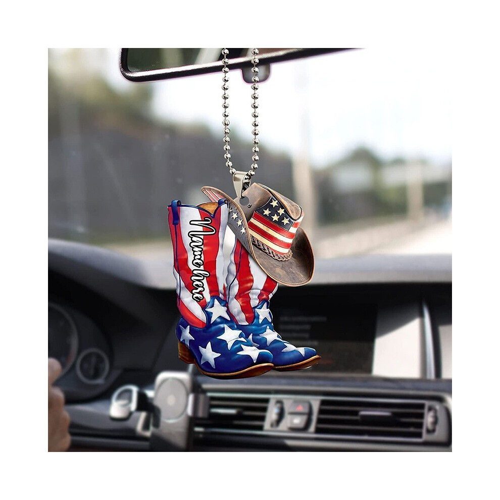 (4)Attrayant Vintage Western Floral Acrylique Cadeau pour Amateurs de Chevaux Déco Voiture