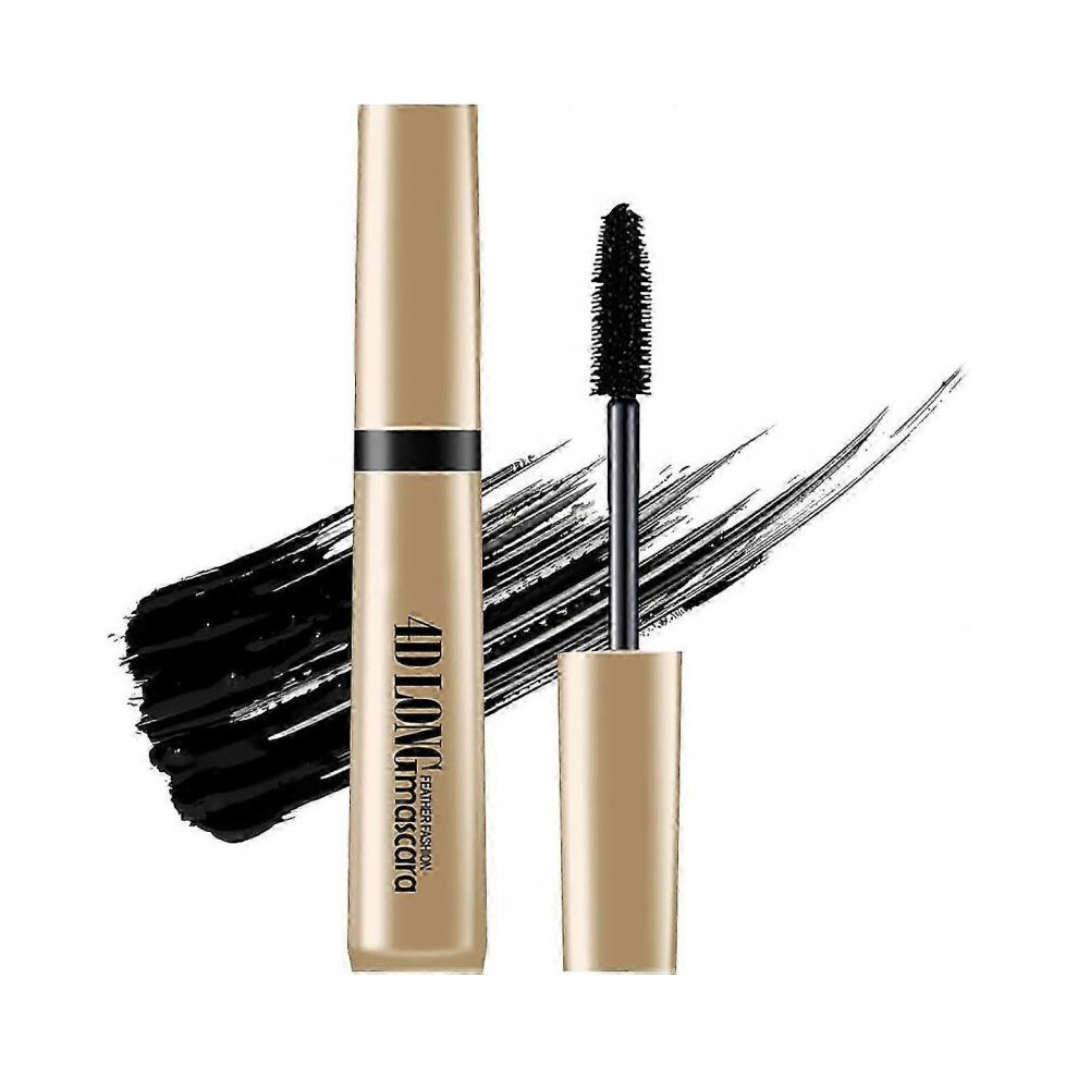 Gold (Gold) 4D Waterproof Mascara, 8Ml 4D Lash Mascara, Volume Mascara, Natural Waterproof Smudge-Proof, Long Lasting Mascara