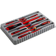 Bahco 9888S BE-9888s VDE Ergo Slot/Pozi Screwdriver Set (7 Pieces)