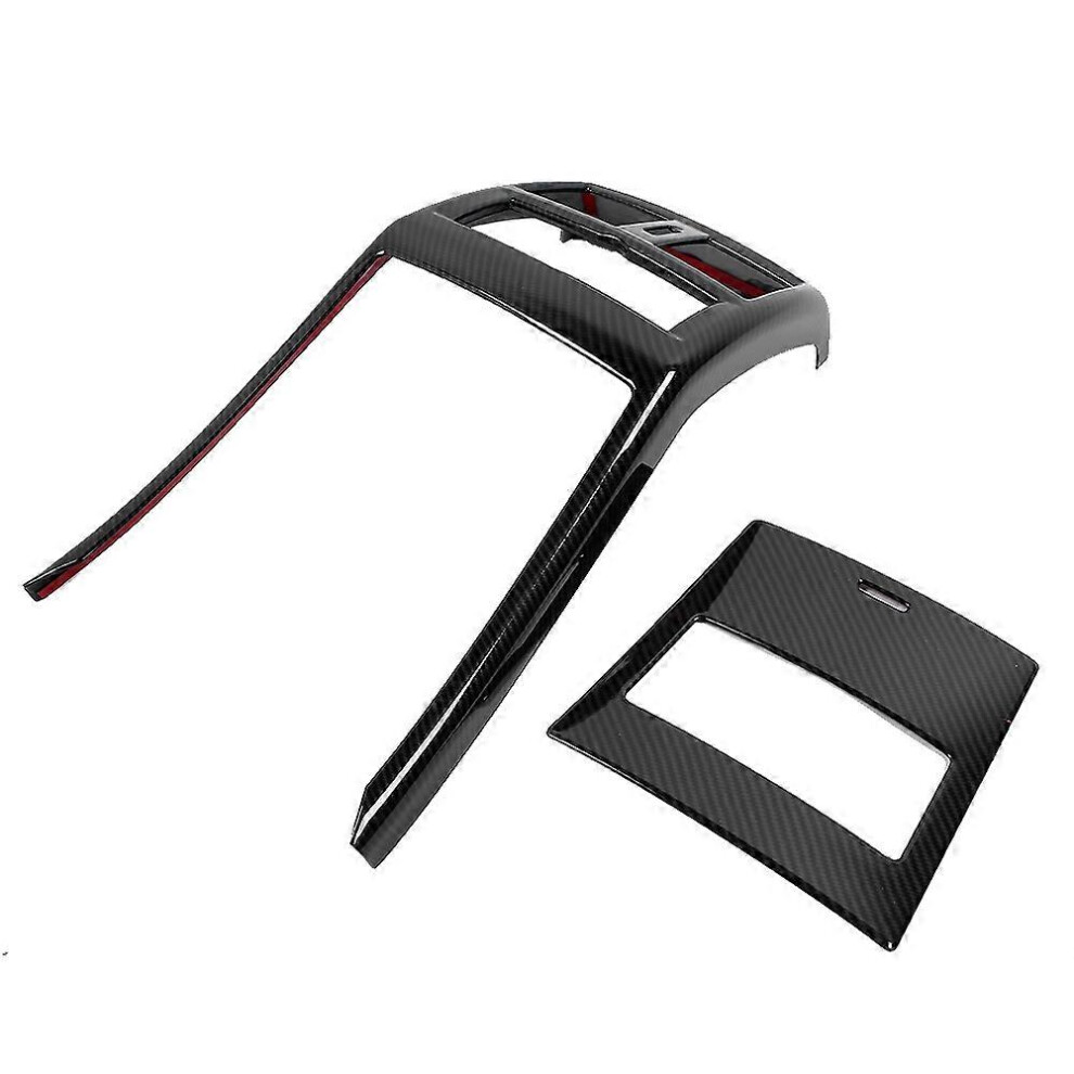 (As Show, One Size) 2Pcs Rear Air Conditioning Vent Trim Frame Fits For Mercedes Benz Gle Class Gls Gl 13-19Carbon Fibeb 6909775654835