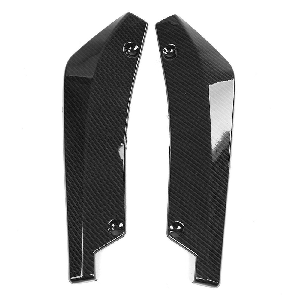 (As Show, One Size) 1 Pair Of Universal Car Modified Rear Bumper Canard Diffuser Spoiler Lip Fins Carbon Fiber 6909775568484