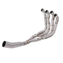 (As show, One size) Motorcycle Full Exhaust System Vent Front Pipe Link Connect for BMW S1000RR 2009-2018
