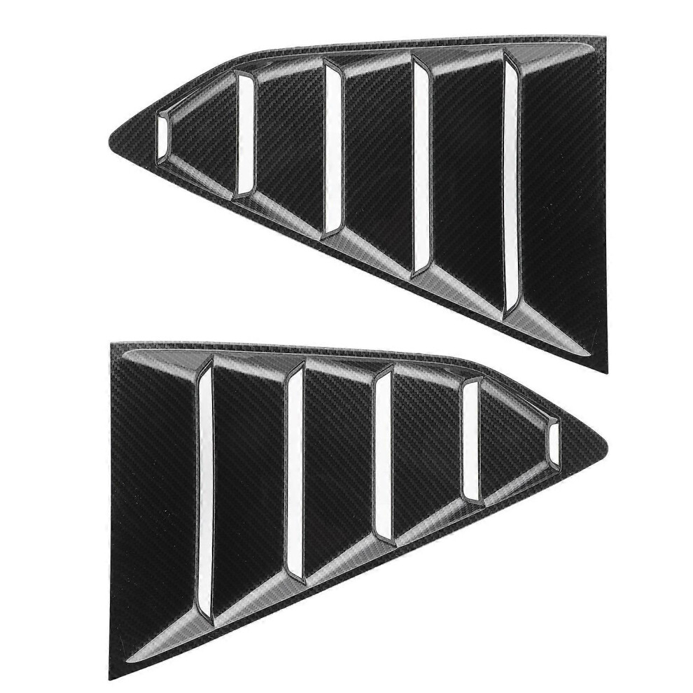 (As Show, One Size) Rear Window Louver Shutter Covers Carbon Fiber Style Fit For Chevy Camaro 2016-2020 6909775574942
