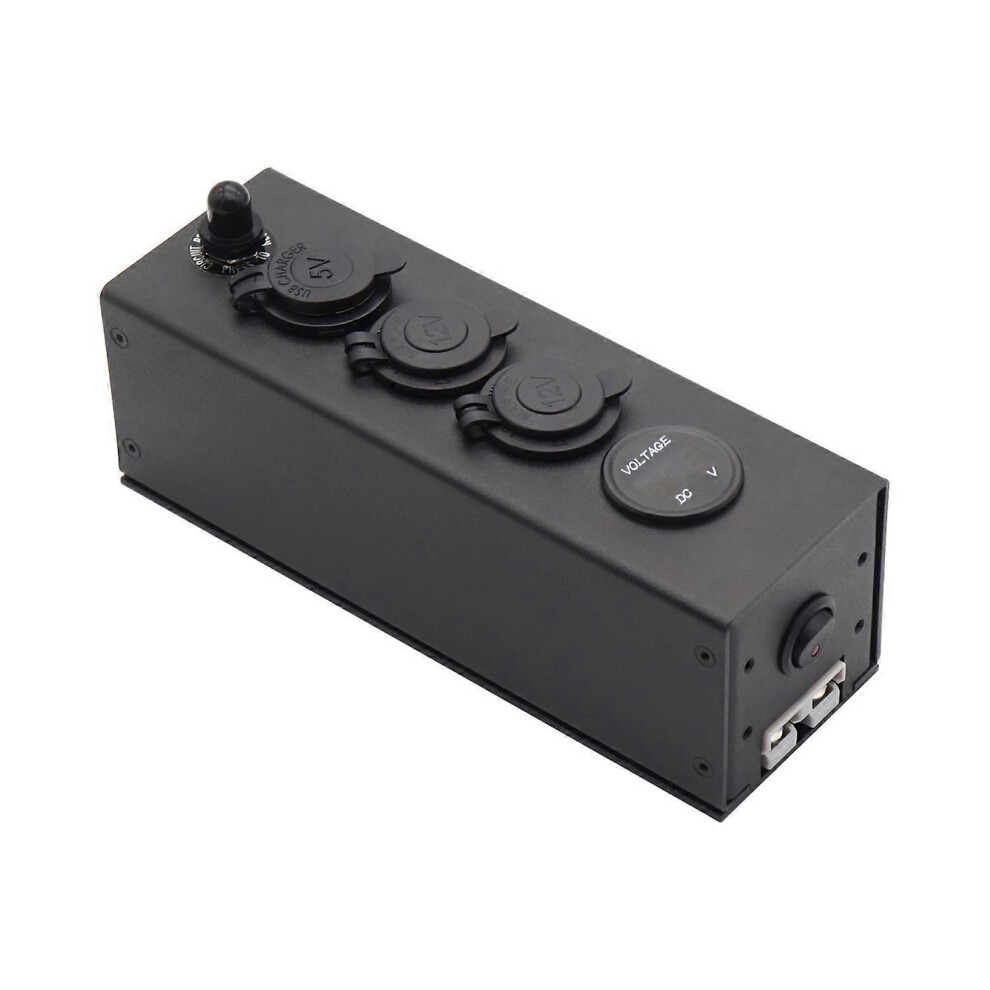 (As Show, One Size) Multifunctional Power Box 3In1 Power Supply Voltmeter Car Charger 6909775600238