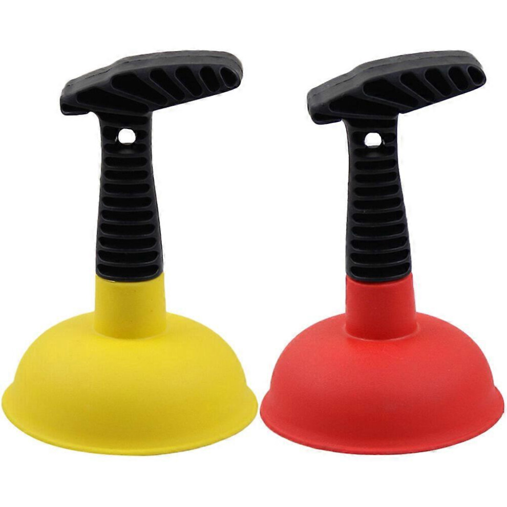 Kricely (As Show, One Size) 2Pcs Toilet Plungers Dormitory Unclog Plunger Bathroom Plungers Household Plungers For Bathroom