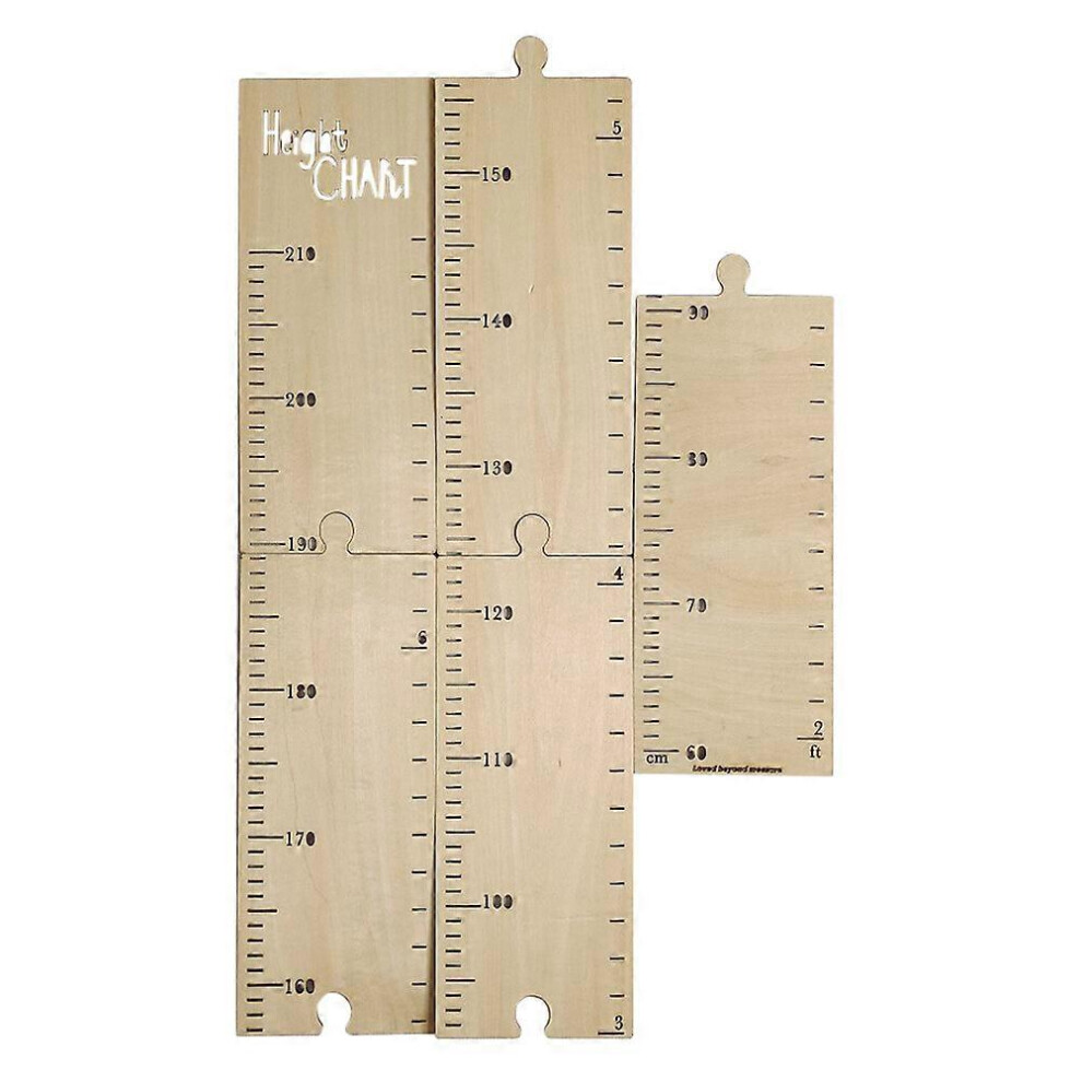 (As Show, One Size) Height Measurement Ruler Adhesive Height Ruler Wooden Height Ruler Growth Chart Kricely