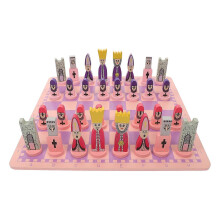 (As show, One size) 1 Set of Travel Chess Set with Chess Board Educational Toys for Kids and Adults