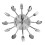 (As show, One size) Spoon Fork Wall Clock for Kitchen Dining Room Decoration (Silver) 1