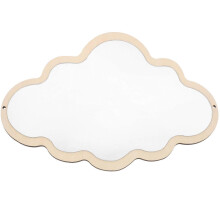 (As show, One size) Nordic Various Styles Children Safety Mirror Decoration Crafts Baby Wooden Mirror