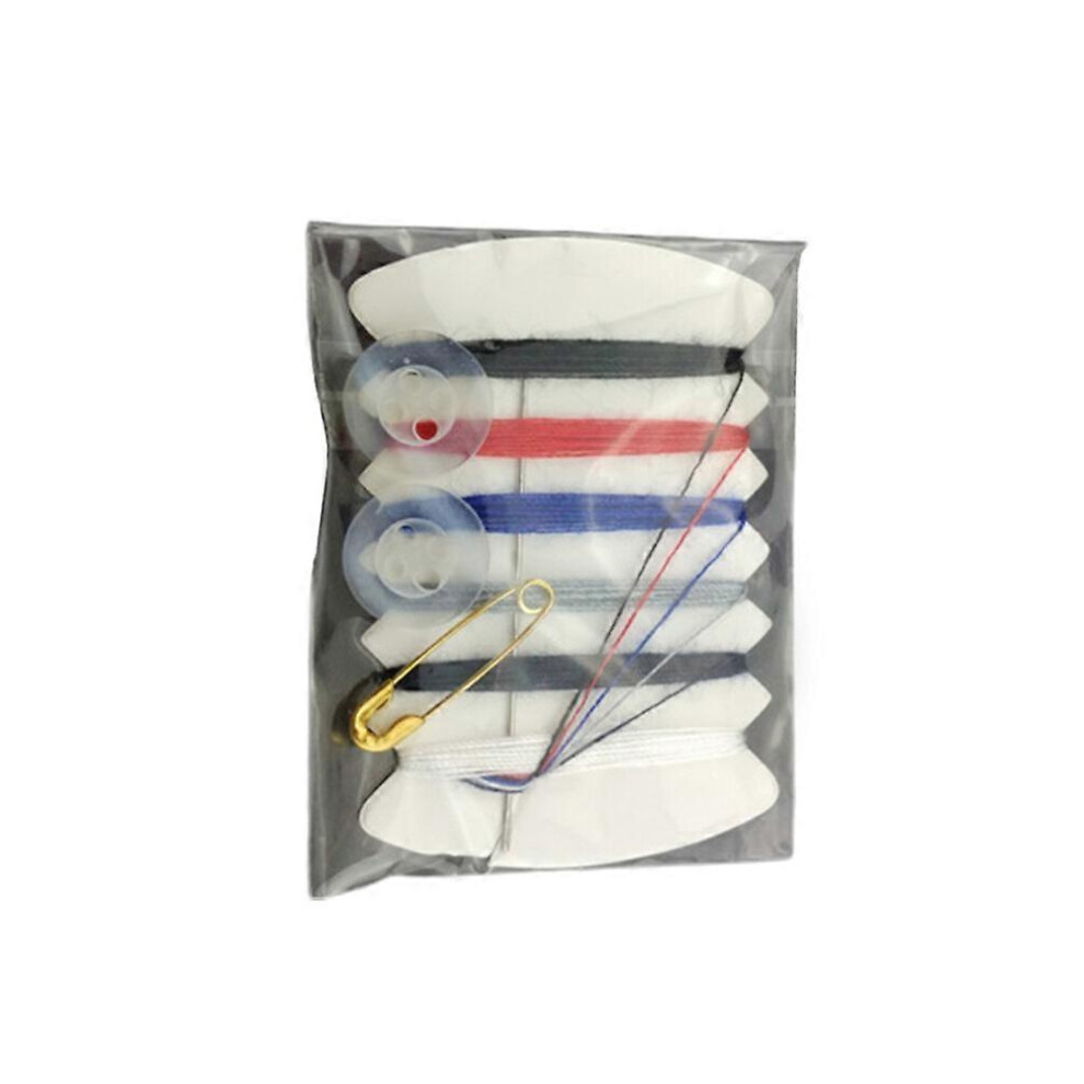 Kricely (As Show, One Size) 100 Packs Sewing Kit Sewing Thread Portable Multifunctional Sewing Needle Thread Embroidery Cross Stitch Tools (Button Random Colo
