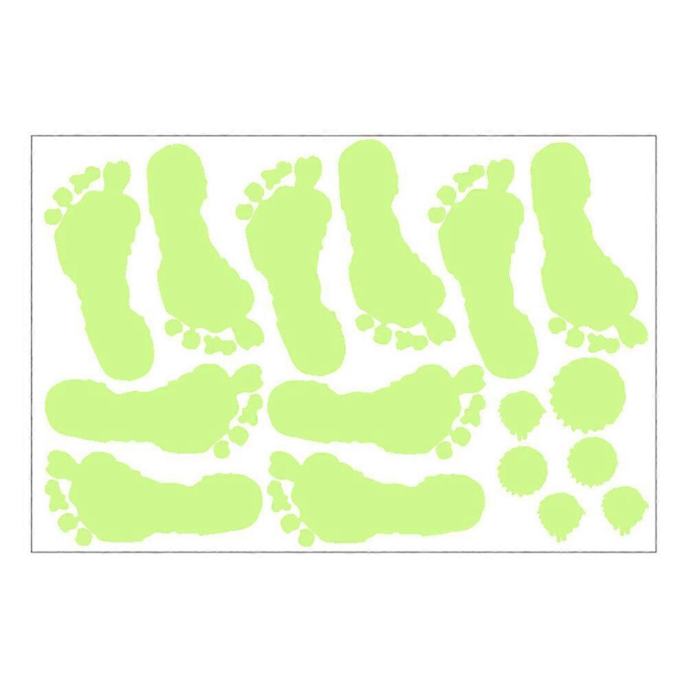 Kricely (As Show, One Size) 1 Sheet Halloween Window Decor Terror Bloody Luminous Design Window Sticker