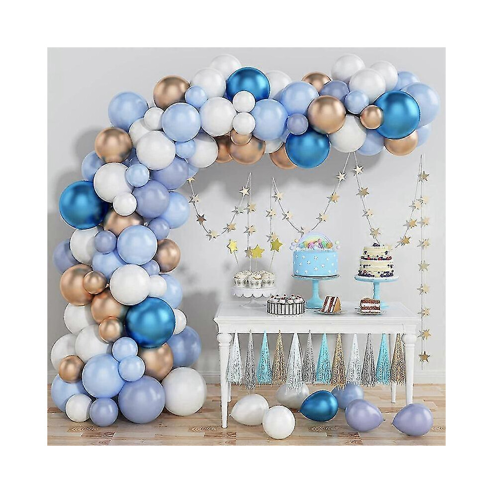 (Blue Set 03) Blue Macaron Balloon Garland Arch Kit Birthday Party Decorations Kid Baby Shower Ballon Anniversaire Wedding Decoration Supplies-image-OPC-PH28QP8-NEW