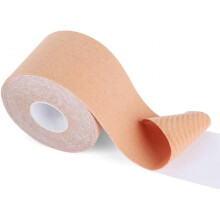 FITOP Kinesiology Tape, Uncut Kinesthetic Tape 5cm x 5m Roll for Athlete, Beige