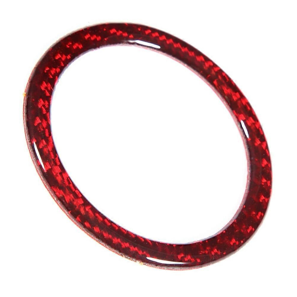 (As Show, One Size) Carbon Fiber Engine Start Button Ring Trim Decoration Fits For Subaru Brz 6909775542699