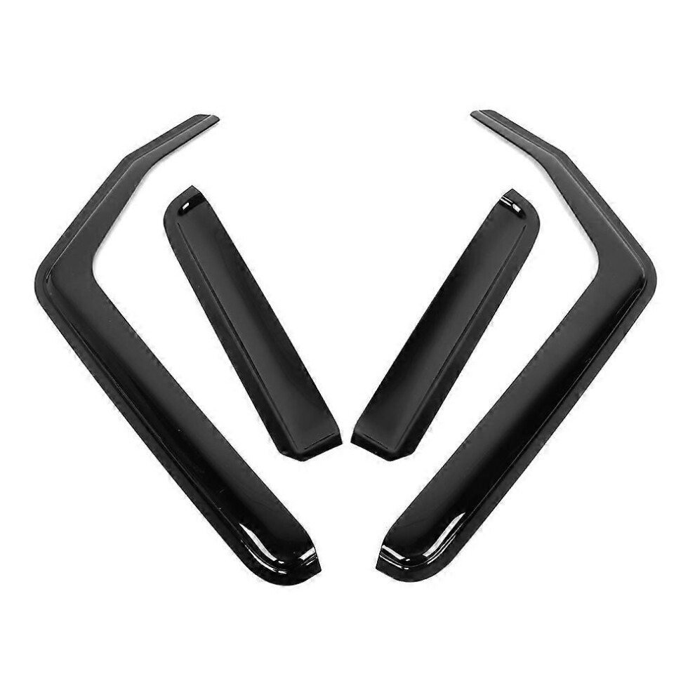 (As Show, One Size) Window Visor Shades Sun Rain Guard Deflector Fits For Jeep Wrangler Jk 06-17 4 Doors 6909775531723