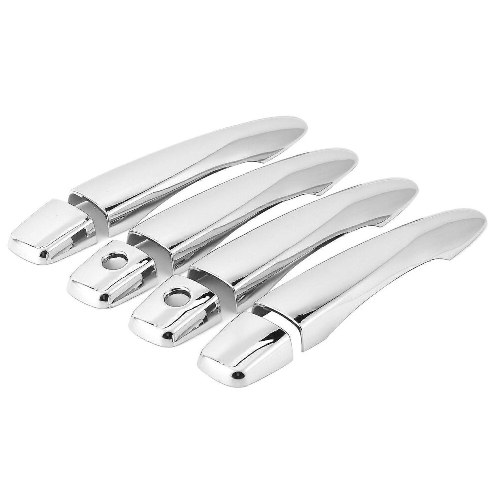 (As Show, One Size) Car Door Handle Cover Trim Chrome Fit For Nissan Navara Np300 Frontier 2015Â 2019 6909775560303