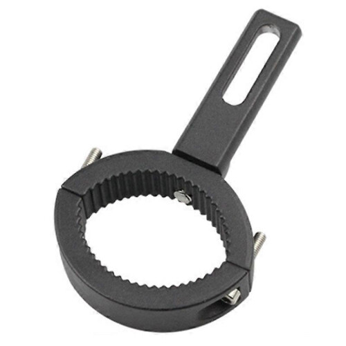 (As show, One size) Motorcycle Light Bar Clamp Mount Bracket Bright Black Shockproof Oxidation Process Rubber Rustproof 2