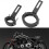 (As show, One size) Motorcycle Light Bar Clamp Mount Bracket Bright Black Shockproof Oxidation Process Rubber Rustproof 4