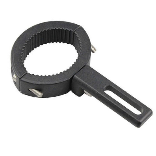 (As show, One size) Motorcycle Light Bar Clamp Mount Bracket Bright Black Shockproof Oxidation Process Rubber Rustproof 1