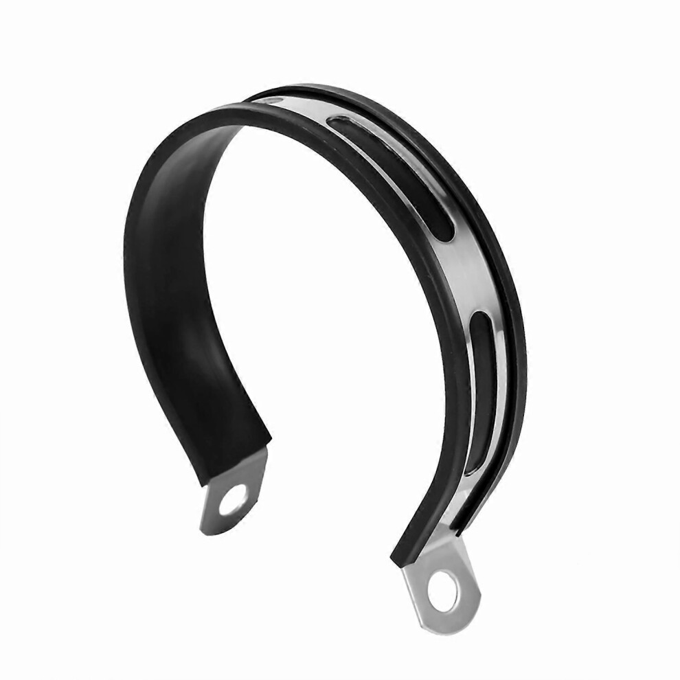 (As Show, One Size) Motorcycle Exhaust Muffler Pipe Silencer Pipe Hanger Mount Bracket Black 6909775530252
