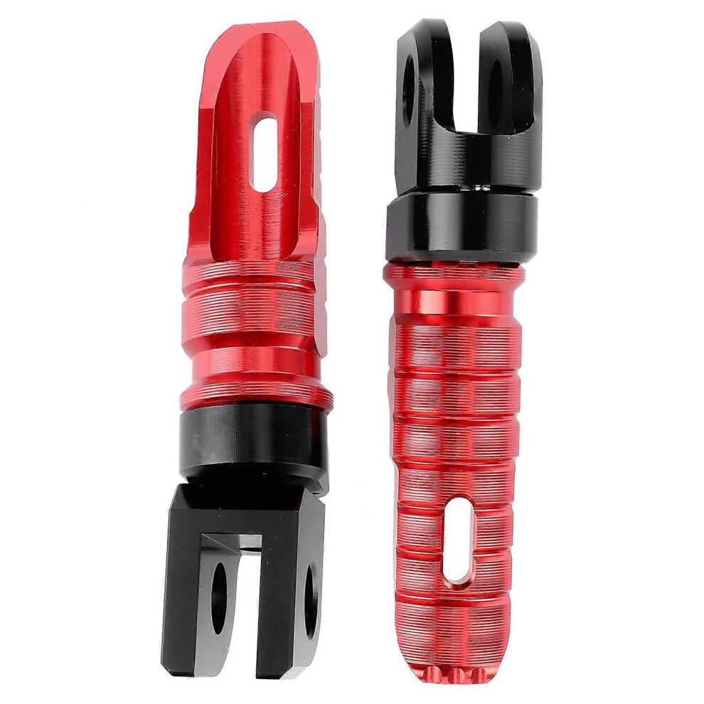 (As Show, One Size) Pair Of Front Foot Pegs Aluminum Alloy Pedals Fit For Kawasaki Ninja Z125 Pro Z250/Sl Z400 Z900red 6909775585610