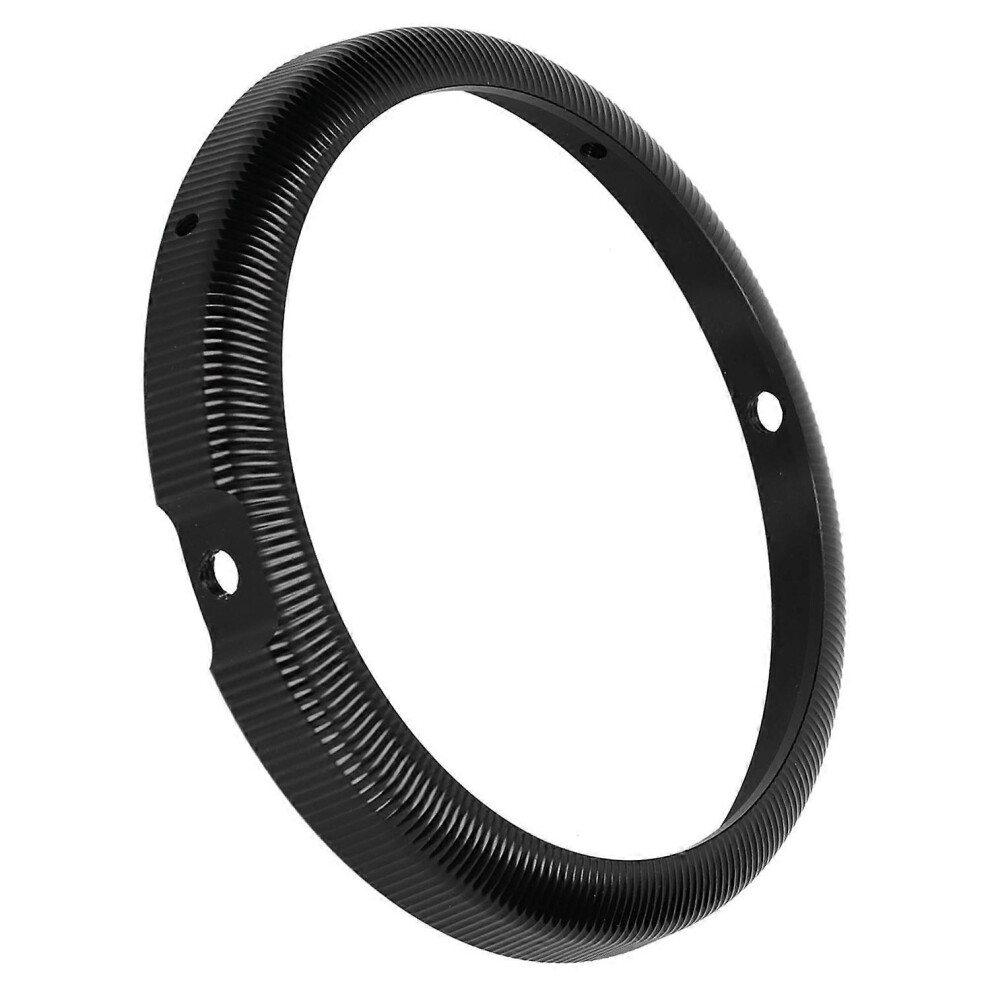 (As Show, One Size) Universal Headlight Mounting Ring Cnc Aluminum Alloy Led Headlamp Mount Bracket For Motorcycleblack 6909775613245