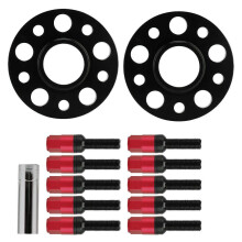 (As show, One size) Wheel Spacer Kit 5x112 with 15mm Flange M12x1.5 Bolt Replacement for Mercedes Benz
