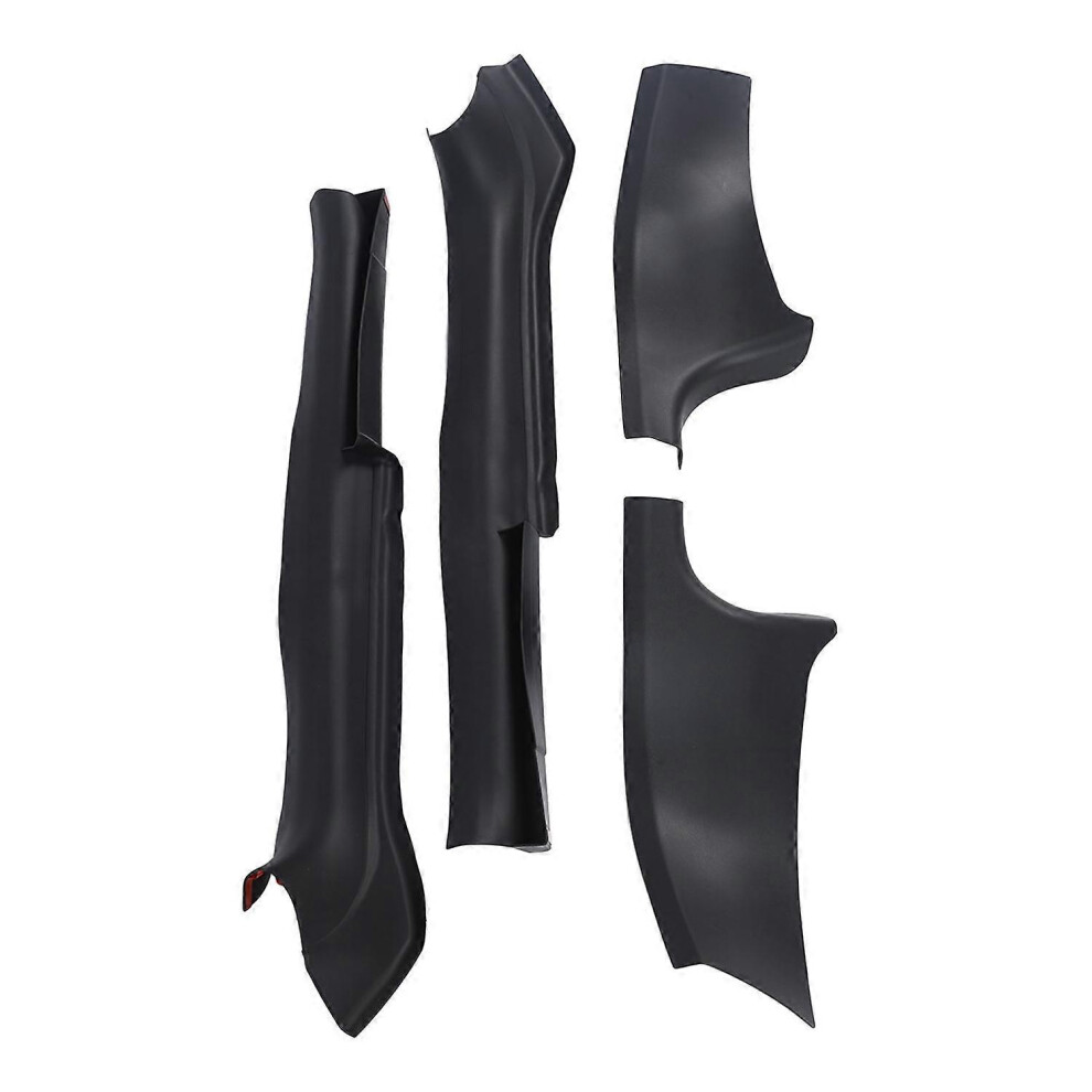 (As show, One size) 4PCS Door Sill Protector Matte Black Abrasion Resistance Replacement for Tesla Model 3 2017 to 2023-image-OPC-PH28WDK-NEW
