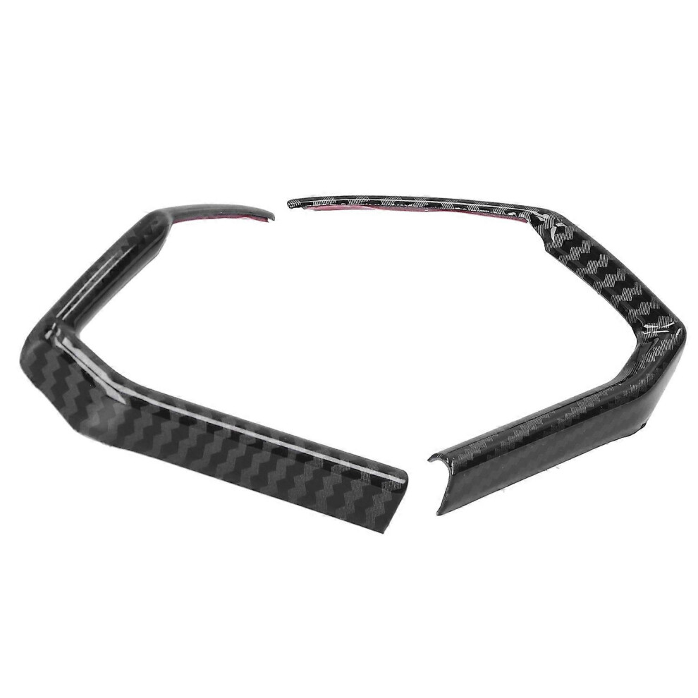 (As Show, One Size) 2Pcs Steering Wheel Cover Sequins Strip Trim Sticker Fit For Mazda 3/Axela/Cxâ4/Cxâ5Carbon Fiber Sty 6909775645024