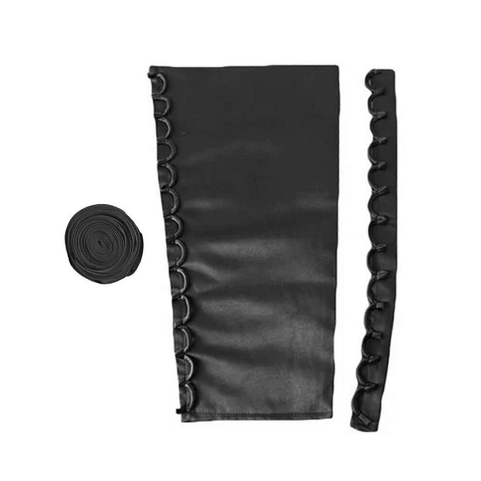 (Black) 4Meter Satined Corset Back Kits with Adjustable Rope Shield Buttonhole Cord for Bridal Wedding Gowns and Evening Dresses  Claret
