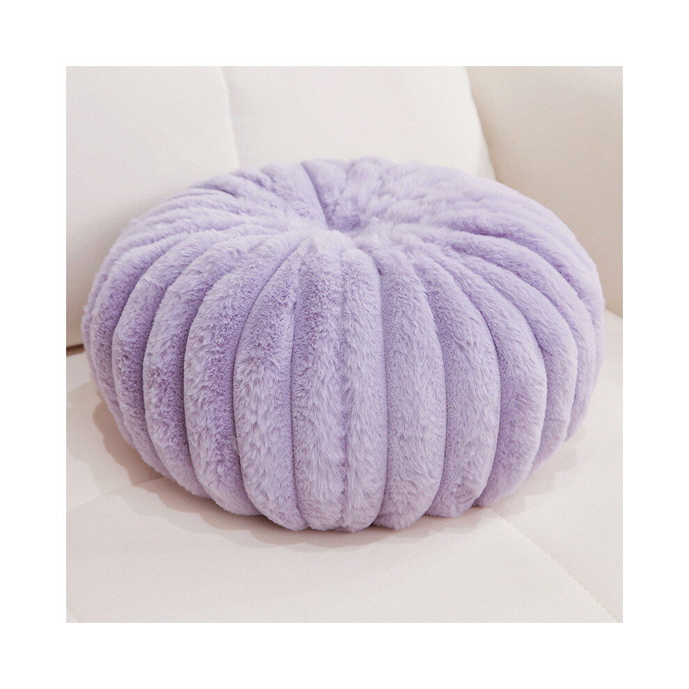 (Purple)Peluche forme citrouille canapé coussin jet oreiller cadeaux décoration fournitures