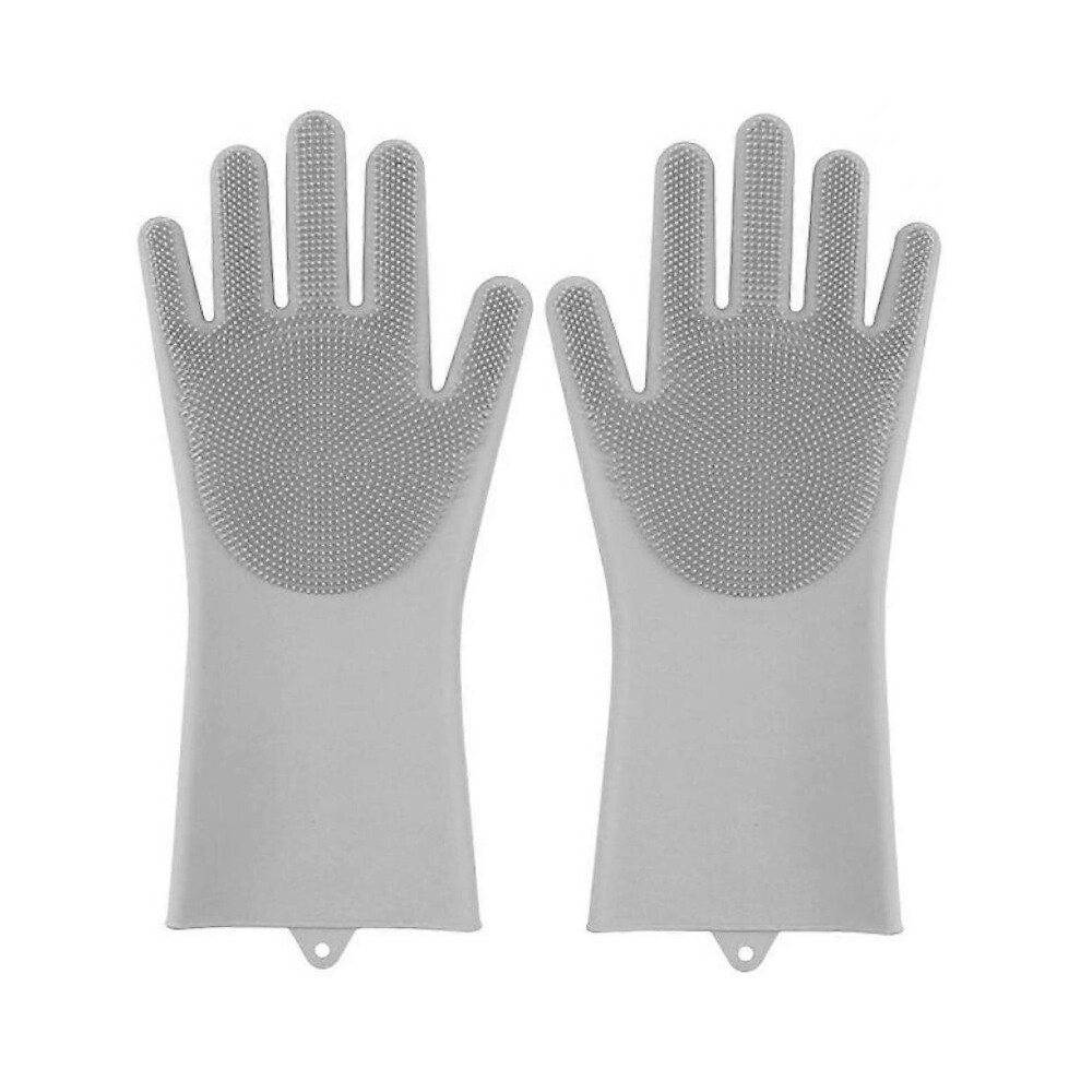 Dishwashing cleaning silicone floor silicone gloves kitchen cleaning tools pet cleaning silicone silicone 120g green grey pink Purple blue